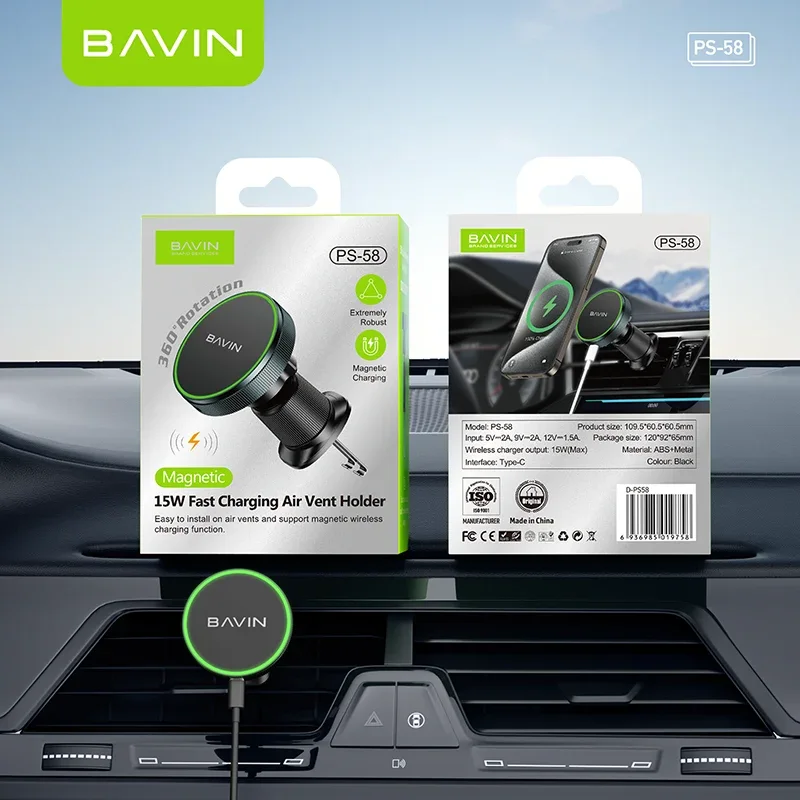 BAVIN PS-58 15W Qi Wireless Charging Pad