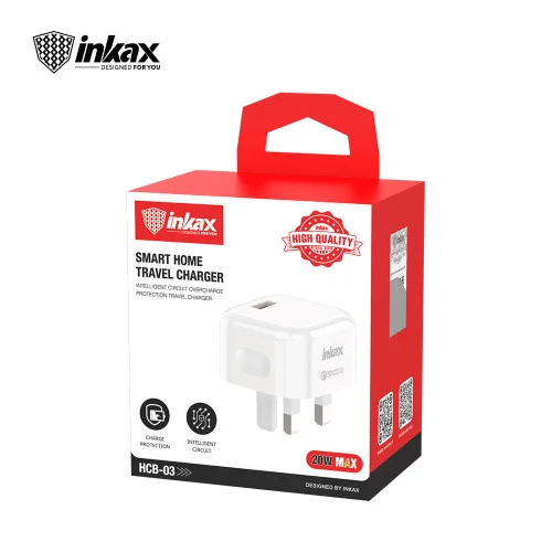 Inkax HCB-03 USB Wall Plug 20W 3.0 for iPhone Samsung HTC Motorola Nokia
