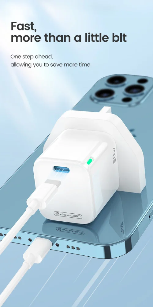 Jellico C49 Real 30W PD Fast Charger Type-C to C