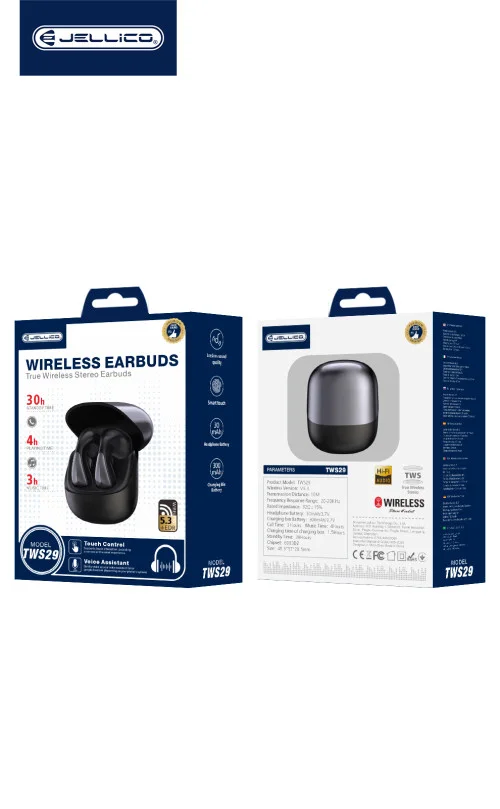 Jellico TWS29 True Wireless Stereo Earbuds with Long Battery Time