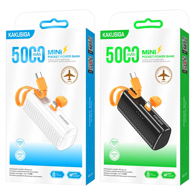 KSC-1271 Junle Pocket Power Bank 5000mAh