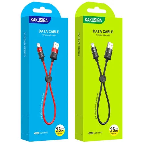 KSC-351 Xundian Short 5A Charging Data Cable Lightning 25cm