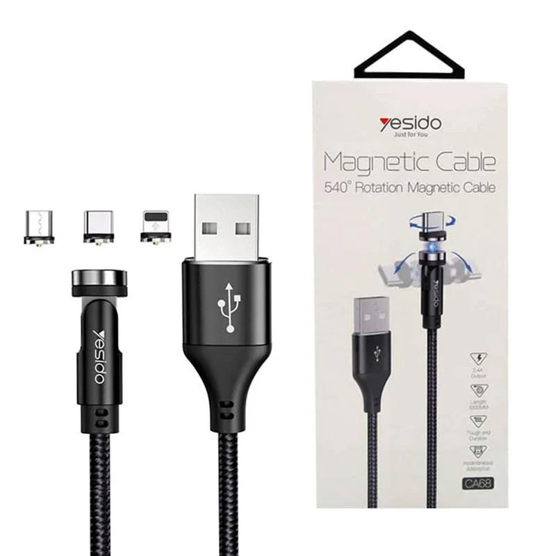 Yesido CA68 3 in 1 2.4A USB Magnetic Charging Cable