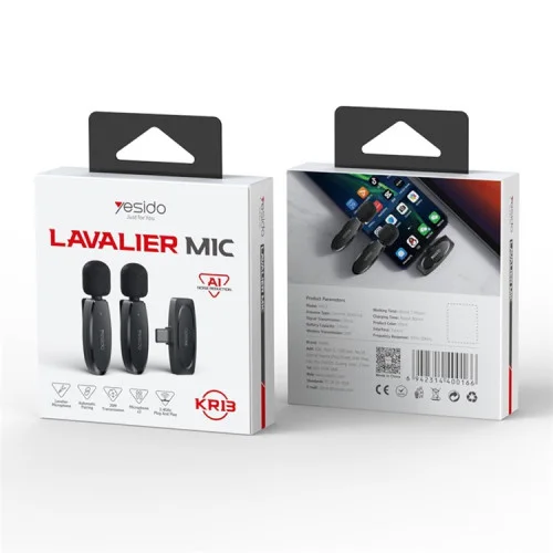 Yesido KR13 Wireless Double Microphone Type-C with AI Support