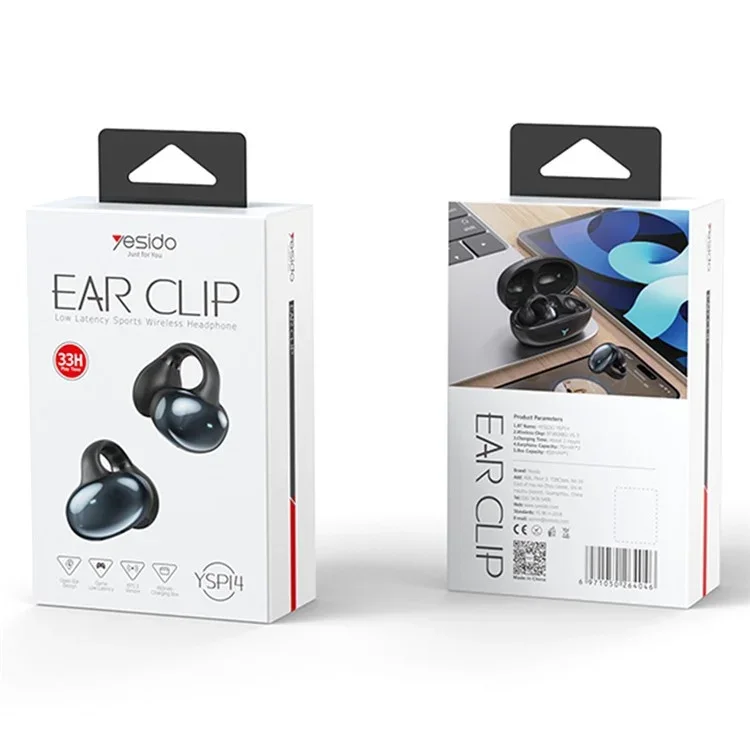 Yesido YSP14 Air Conduction Bluetooth 5.3 Ear Clip Earphones with Hi-Fi Stereo Sound